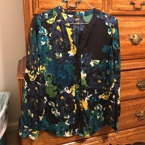Ann Taylor multi colored blouse. Sz 14