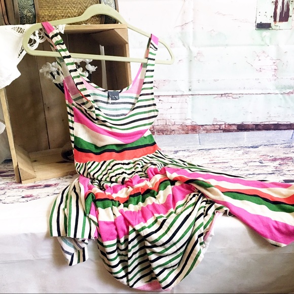 Urban Outfitters Dresses & Skirts - SPARKLE&FADE Striped Asymmetrical Dress