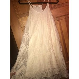 Francesca's White Lacy Dress