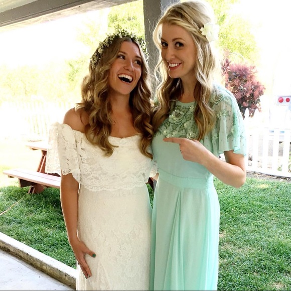 ASOS Embellished Flutter Sleeve Maxi Dress - Picture 4 of 4