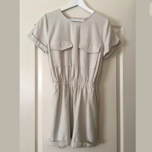 H&M 100% silk romper, Sz 6, new