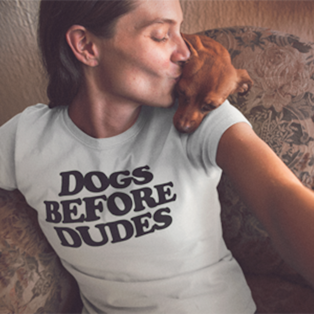 Dogs Before Dudes Dog Lover T-Shirt