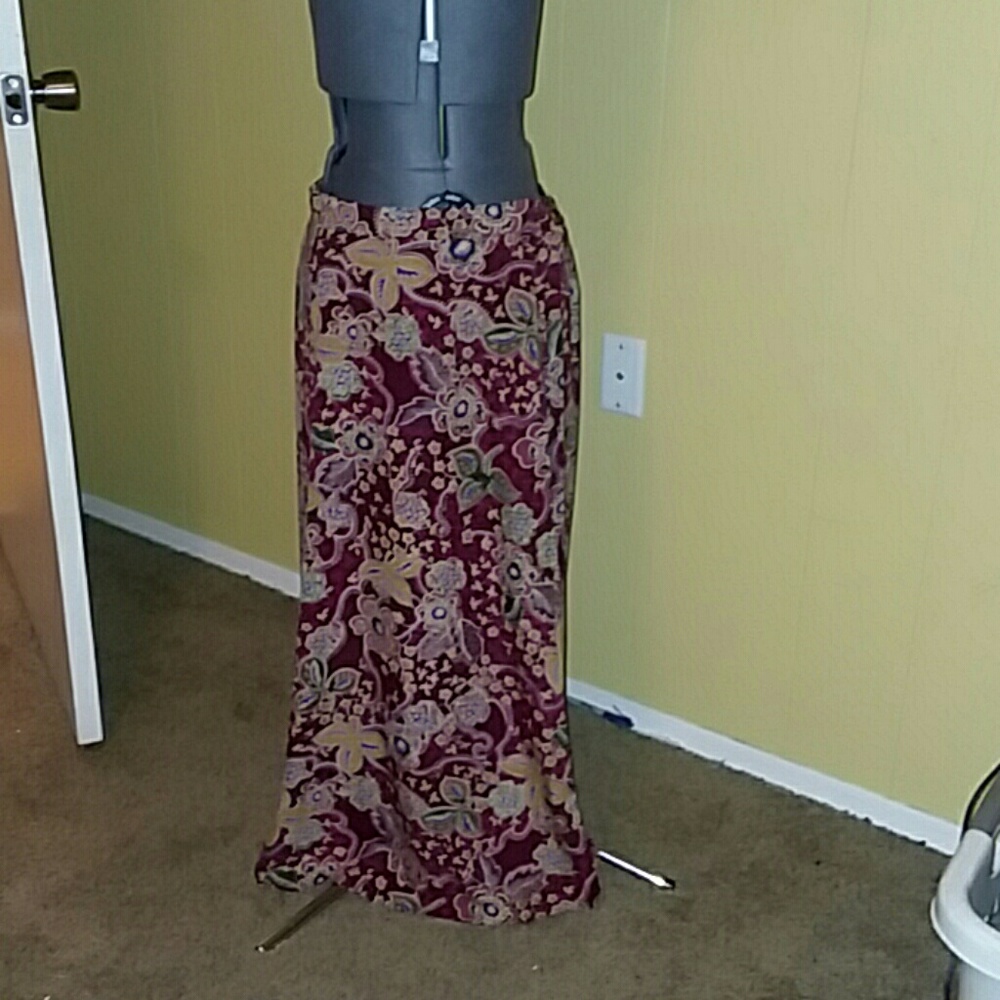 Floral ankle length skirt