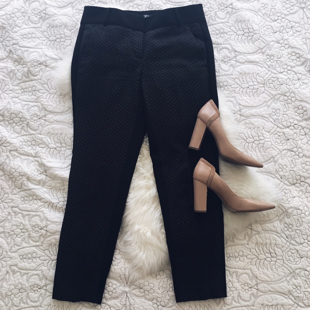 SUMMER SALE Loft Black Trousers with Gold Detail