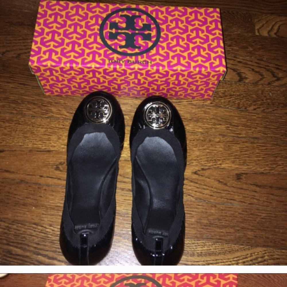 Tory burch black flats