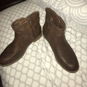 Brown booties