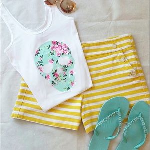 Ann Taylor LOFT striped shorts