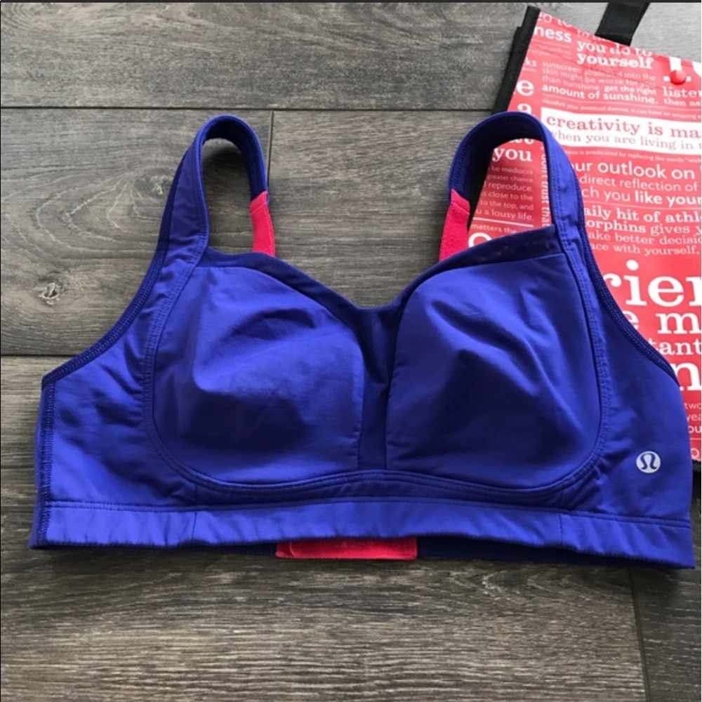 Lululemon ta ta tamer bra pink/purple