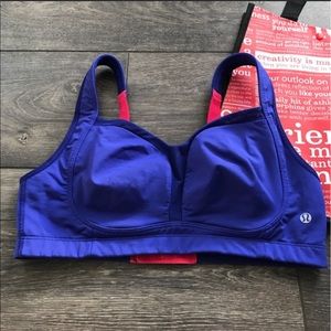 Lululemon ta ta tamer bra pink/purple