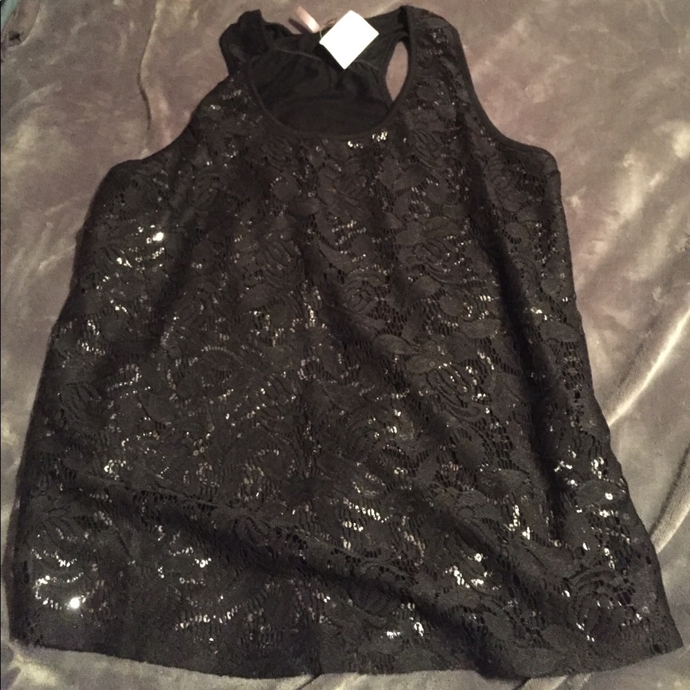 Sequin Front Tank Top
