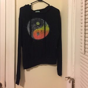 Black Ying-Yang Hoodie
