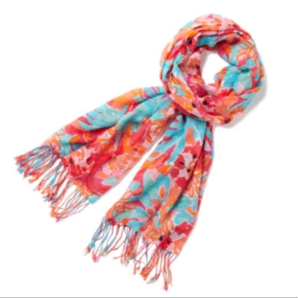 Lilly Pulitzer Murfee Scarf in Tropical Pink Lulu!