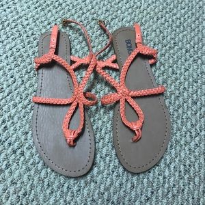 Orange sandals