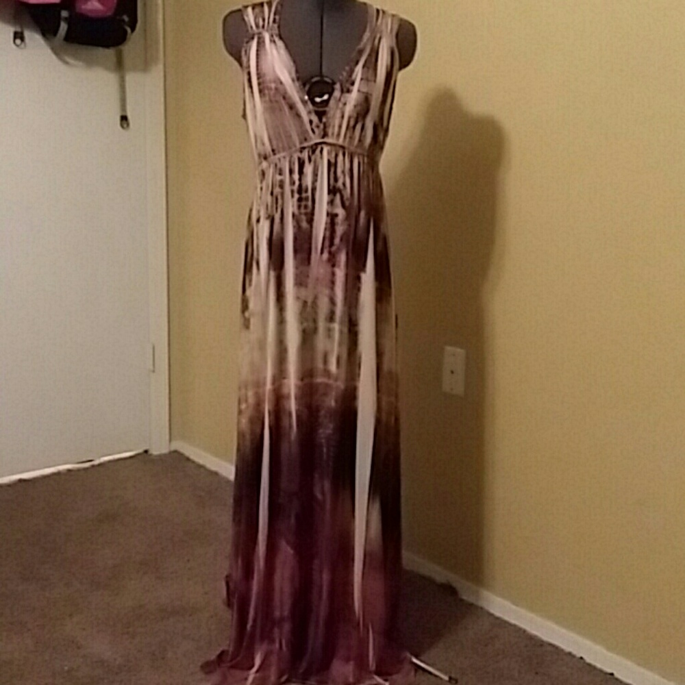 VNeck Maxi Dress