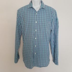 J Crew Blue/White Longsleeves Mens Shirt Size XL