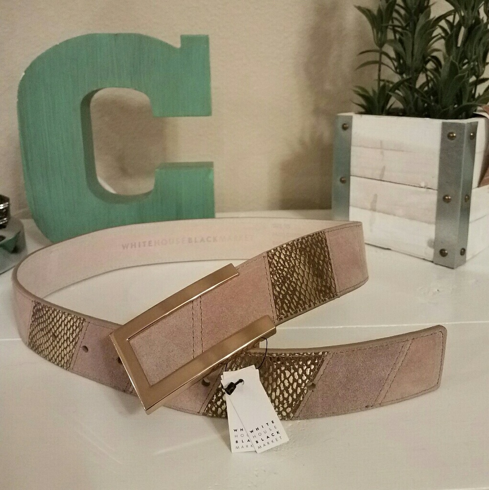 White House Black Market leather belt