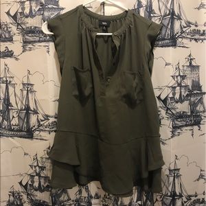 Olive green blouse