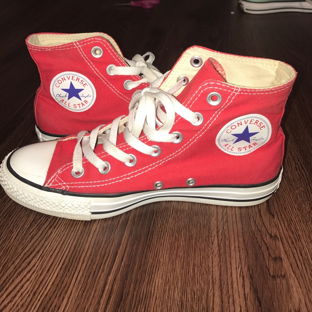 Red High Top Converse
