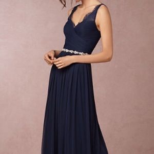 BHLDN Hitherto Fleur Bridesmaid Dress Navy 12