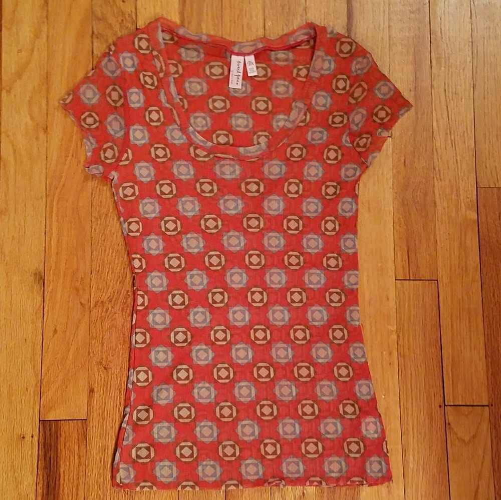 Sweet Pea Geometric Print Shirt