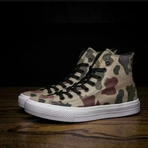 NWT Converse Chuck II Reflective Desert Camo Shoe
