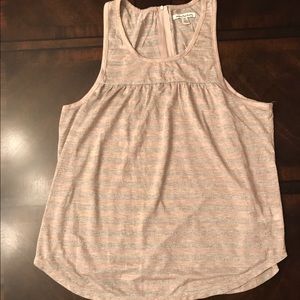 American Eagle Sparkle Striped Tank Top