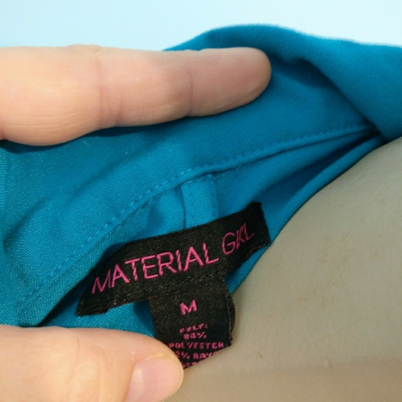 MATERIAL GIRL Teal Blazer - Picture 3 of 6