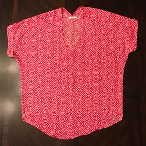 Lush Silky Patterned Blouse