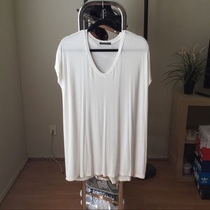 Brandy Melville Ribbed V-Neck Top