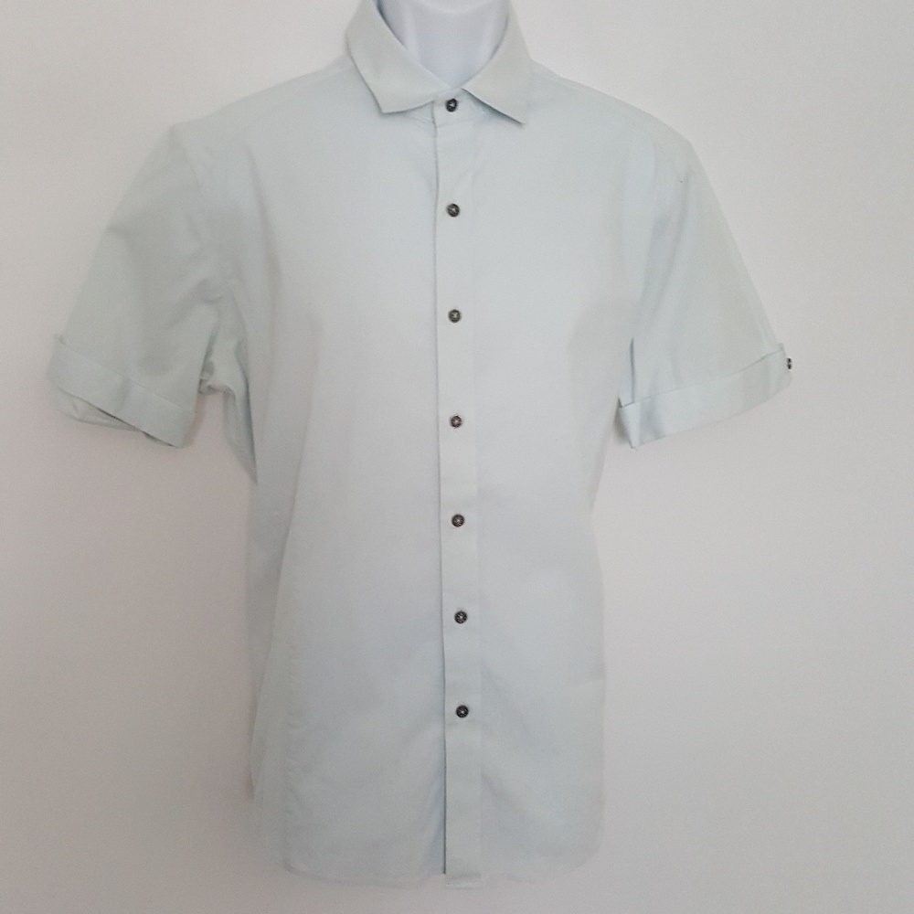 T Diamonds Shortsleeves Blue Mens shirt Size XL