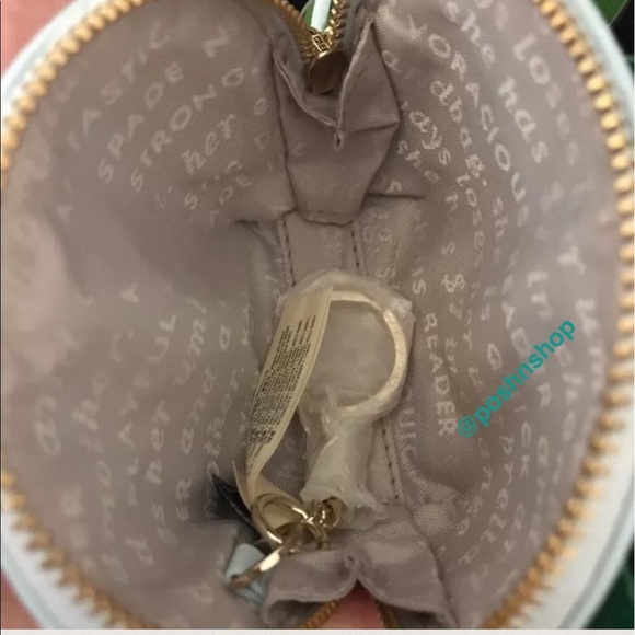 KATE SPADE PALM TREE COIN/KEY FOB PURSE NWT. - Picture 6 of 8