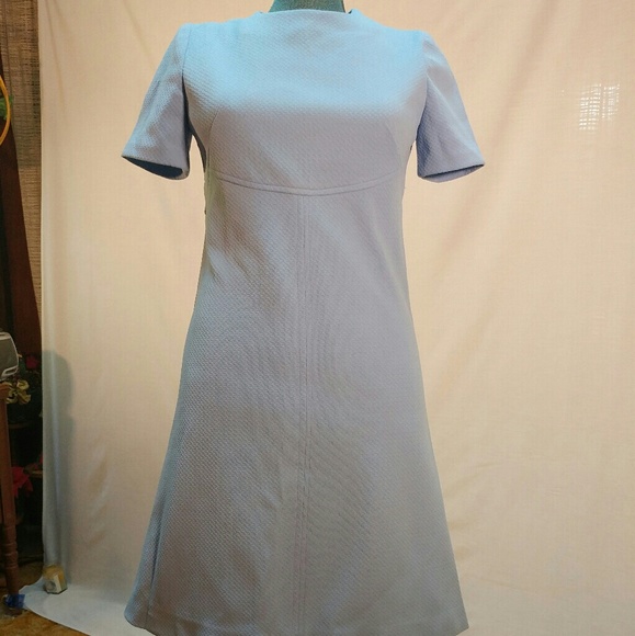 Vintage 1960s handmade sky blue polyester - Picture 2 of 3