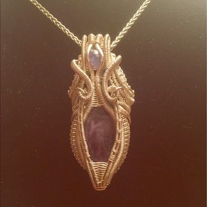 Hand wrapped pendant