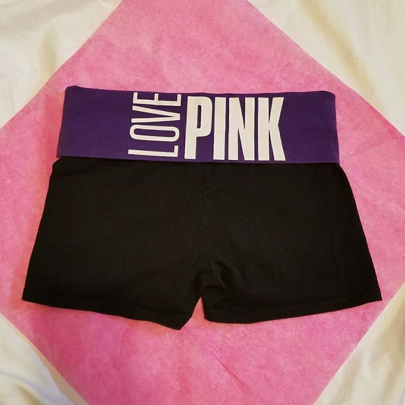 PINK Victoria's Secret Shorts Love Pink Yoga Shorts Poshmark