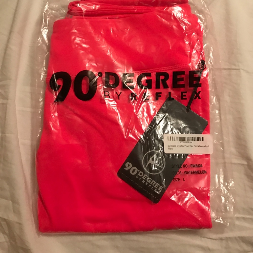 90 degrees neon watermelon leggings
