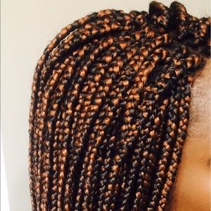 Braided lace front wig