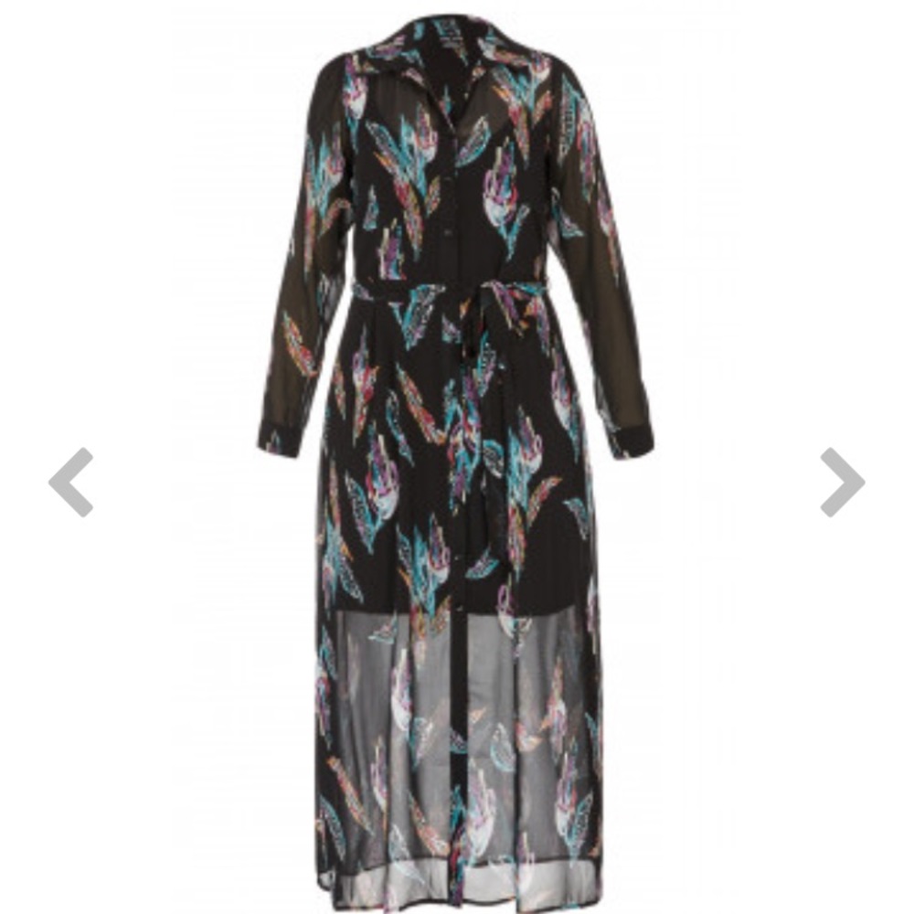 Plus size sheer Maxi