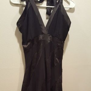 Black Halter handkerchief dress