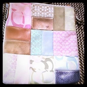 Coach multicolored crossbody purse