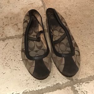 Coach Ballet Flats | Brown | Size 8