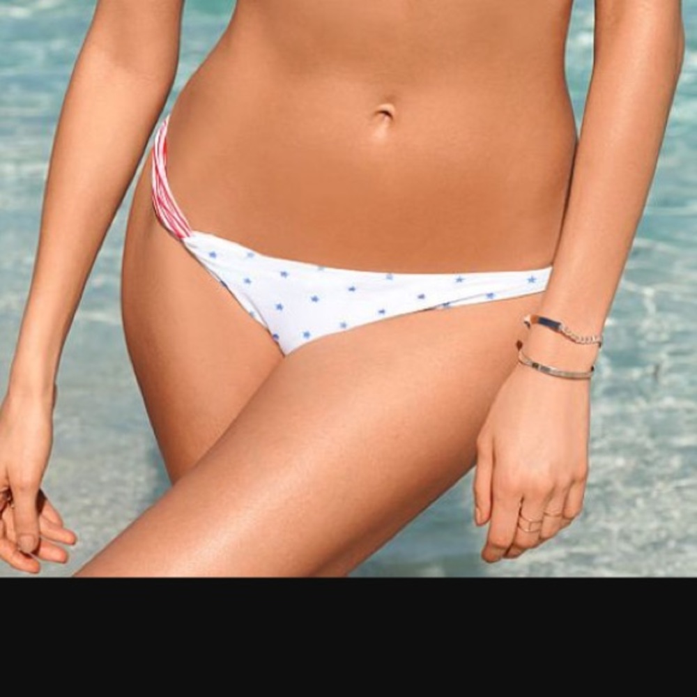 VS Stars & Stripes White Twist Swim Bottom