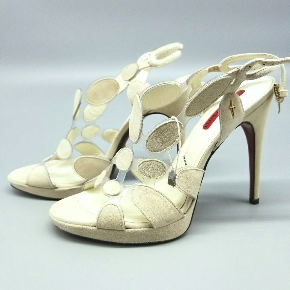 Cesare Pascotti Ivory High Heel Platforms