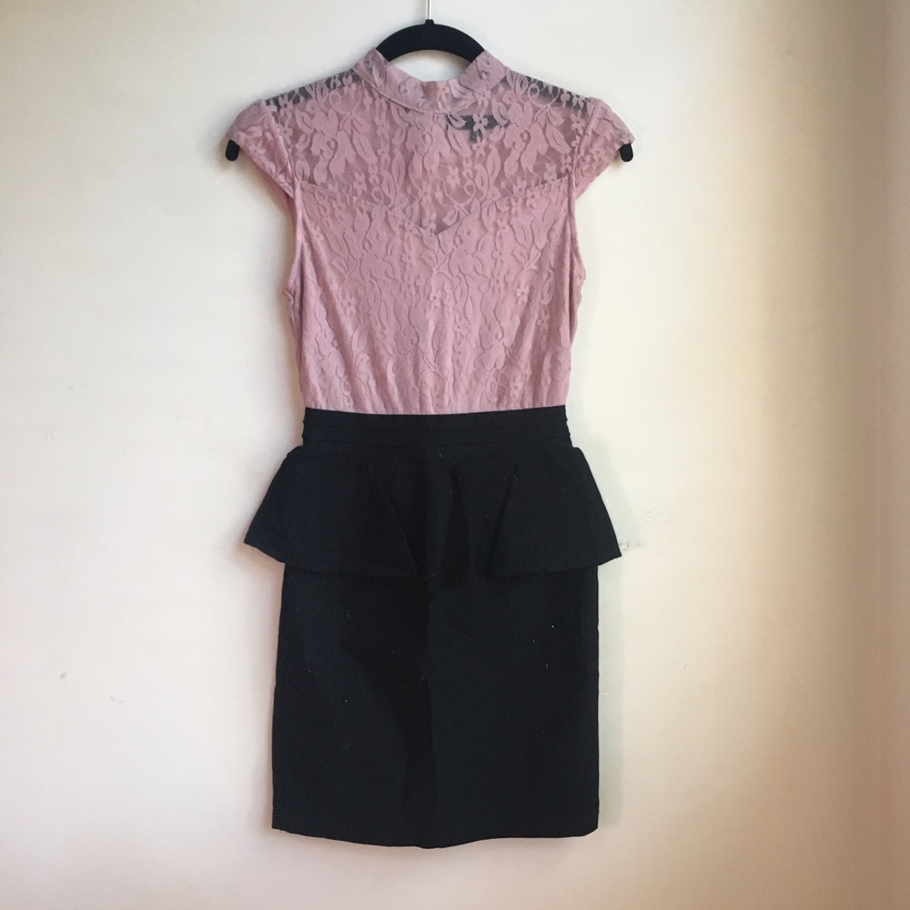 NEW Heart Soul Lace Peplum Dress