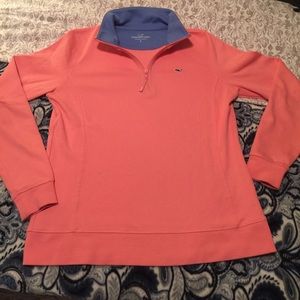 Vineyard vines had zip peach pullover. NWOT