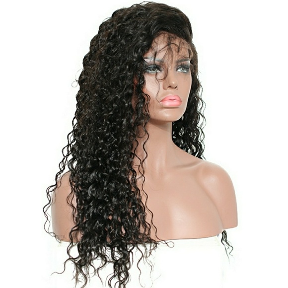 Curly Virgin Brazilian Lace Front Wig 20-22 inches