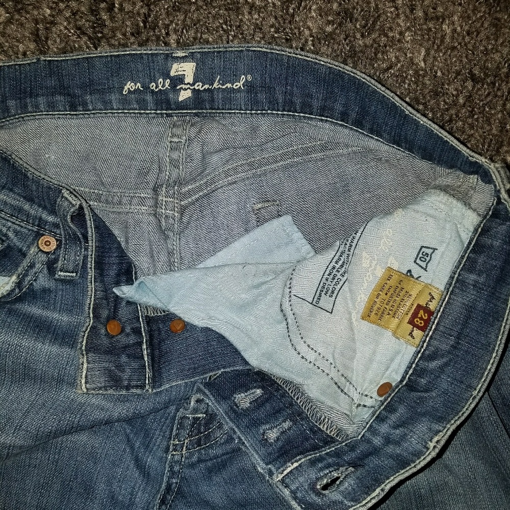Boot cut, distresses jeans firm 7 for All Manking