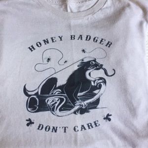 Men's Honey Badger Don't Care funny tee size med
