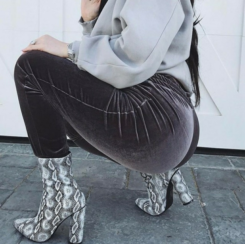 Snake Skin Ankle Booties