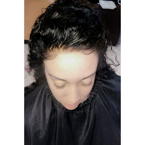 Curly Virgin Brazilian Lace Front Wig! main image 4