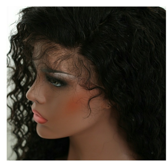 Curly Virgin Brazilian Lace Front Wig!